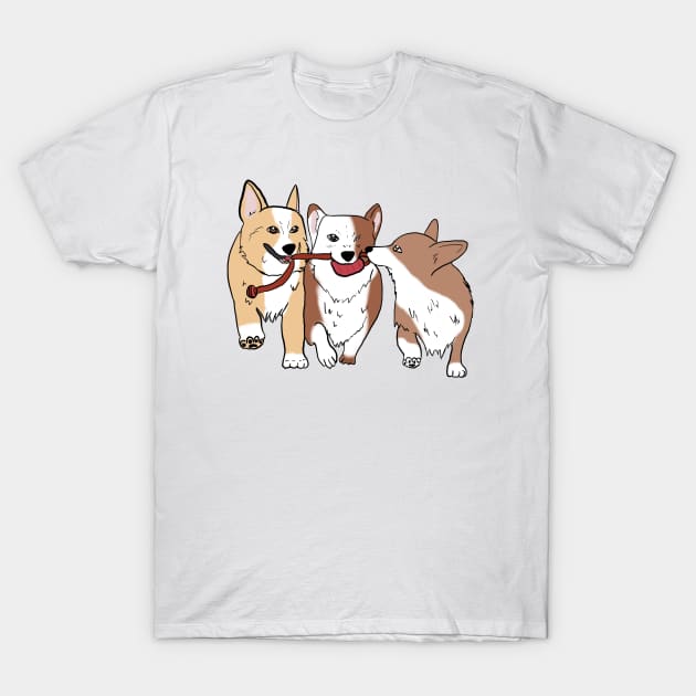 Corgi Squad T-Shirt by ketchambr